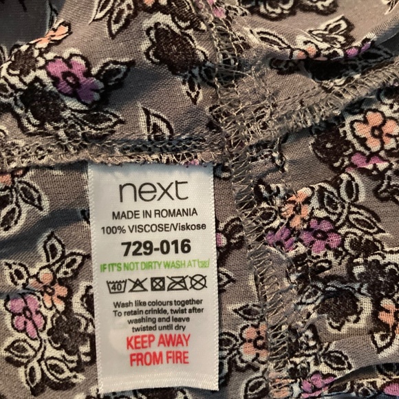 Next UK Purple Floral long line blouse. - Picture 4 of 4